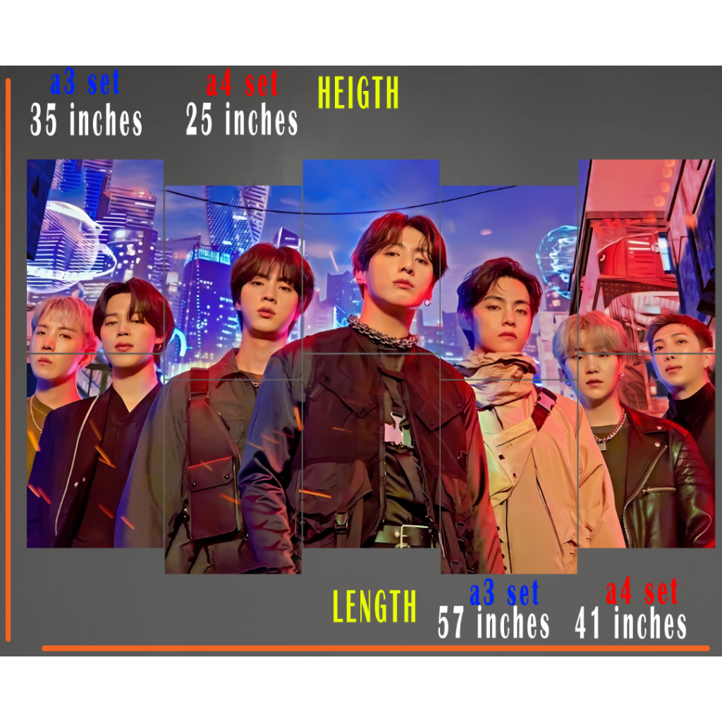 BTS Kpop Puzzle Poster a4 a a3 set - Not Sticker | Shopee Malaysia
