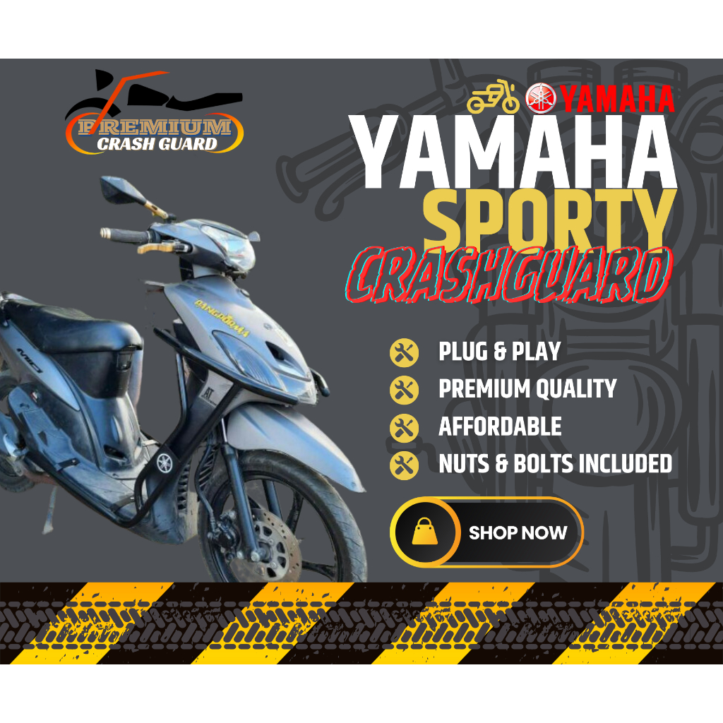 Yamaha Sporty 125 - Half Crash Guard | Shopee Malaysia