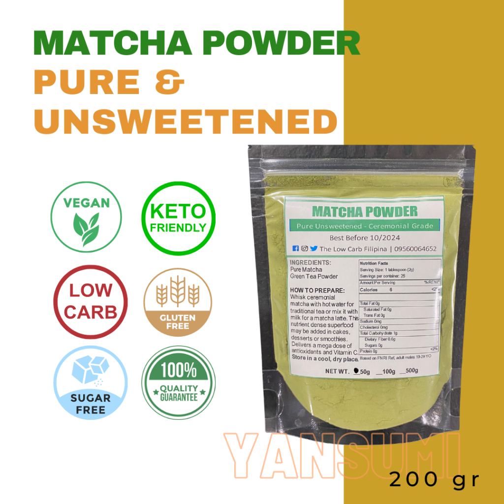 Pure Unsweetened MATCHA POWDER | Ceremonial Grade | Shopee Malaysia