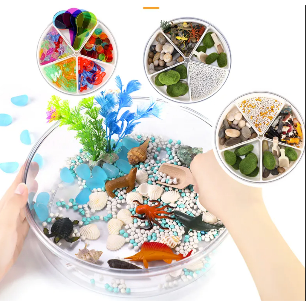 EducratePH Sensory Play Tray (multi purpose loose part storage tray) sensory bin multi purpose