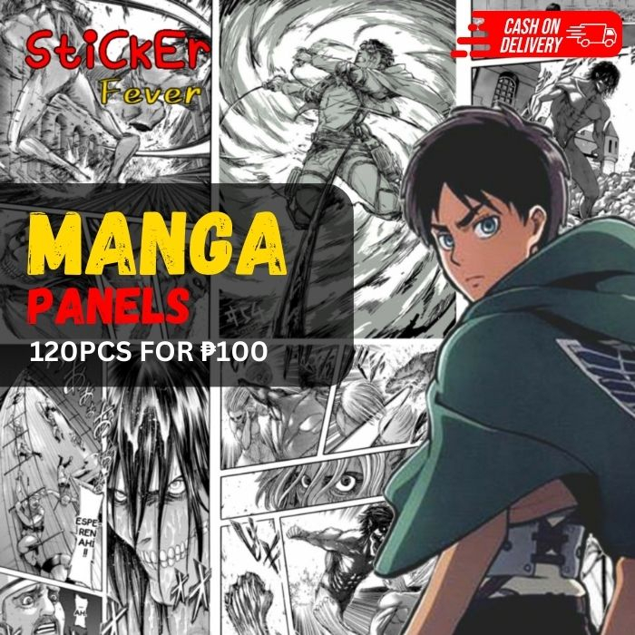 Anime Manga Panels Wall Decoration Manga Sticker size A6 4x6 inch ...