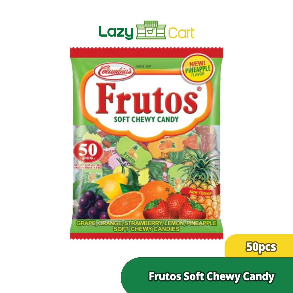 Frutos Soft Chewy Candy 50s - A Burst of Flavor in Grape, Orange ...