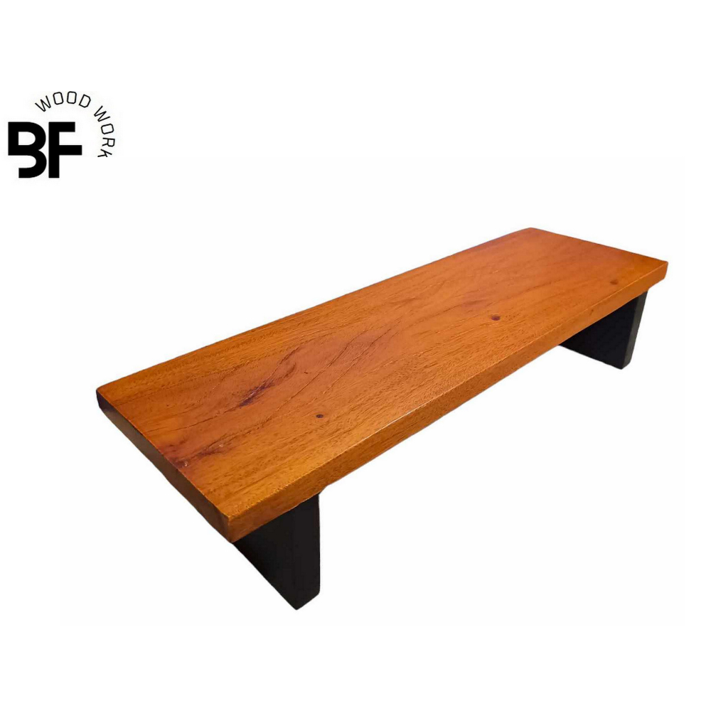 Monitor Riser Solid Mahogany Wood with free anti slip rubber feet ...