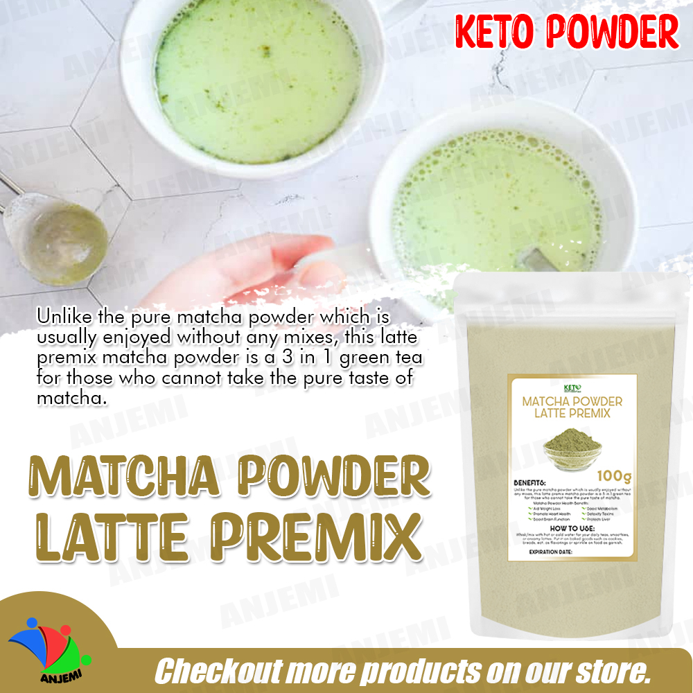 Matcha Powder LATTE PREMIX 100g Body Detox, Antioxidant, Boost Metabolism, Relieve Stress