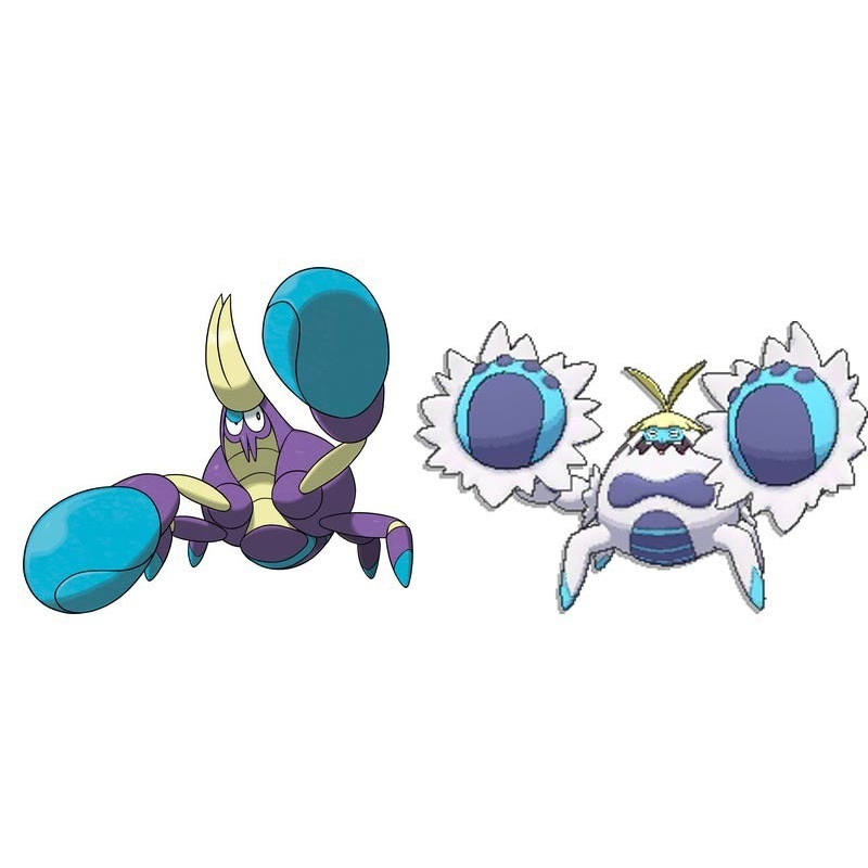 Crabrawler & Crabominable (Boxing & Woolly Crab) Pokemon Cards TCG ...
