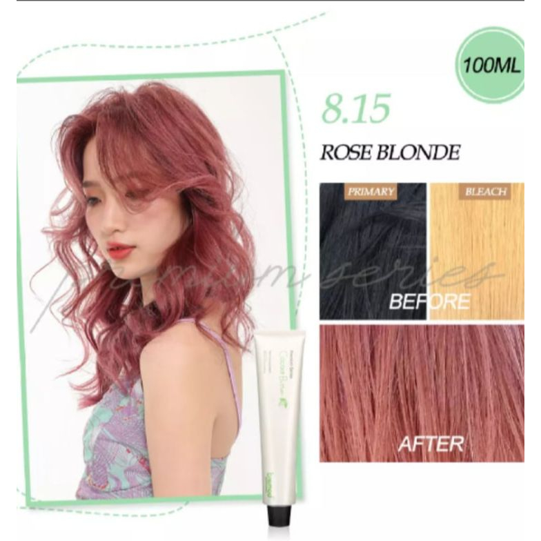 BREMOD PREMIUM COCOA BUTTER HAIR COLOR 8.15 ROSE BLONDE (100ML ...