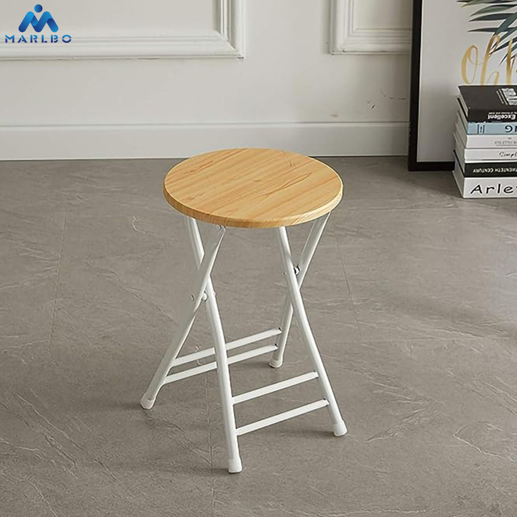Portable Folding Stool Heavy Duty Fold up Stool Metal Shopee Malaysia