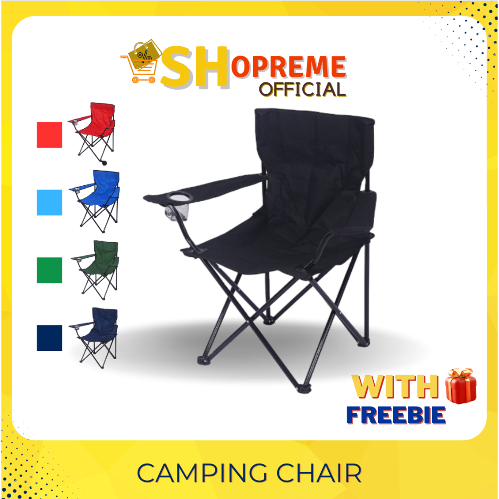Heavy Duty Camping Foldable Chair Arm Chair Outdoor and Indoor Use
