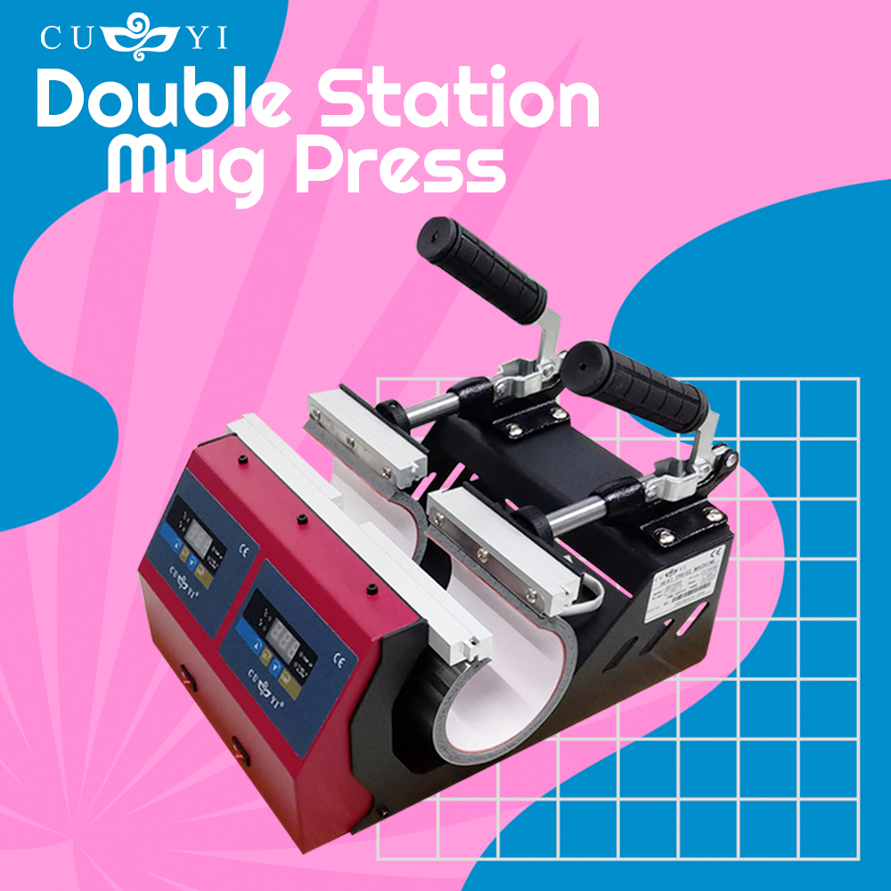 CUYI DOUBLE HEAT MUG PRESS MACHINE RED Unit only Shopee Malaysia