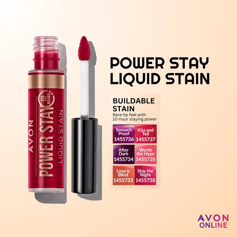 Avon Power Liquid Lip Stain 3ml Shopee Malaysia