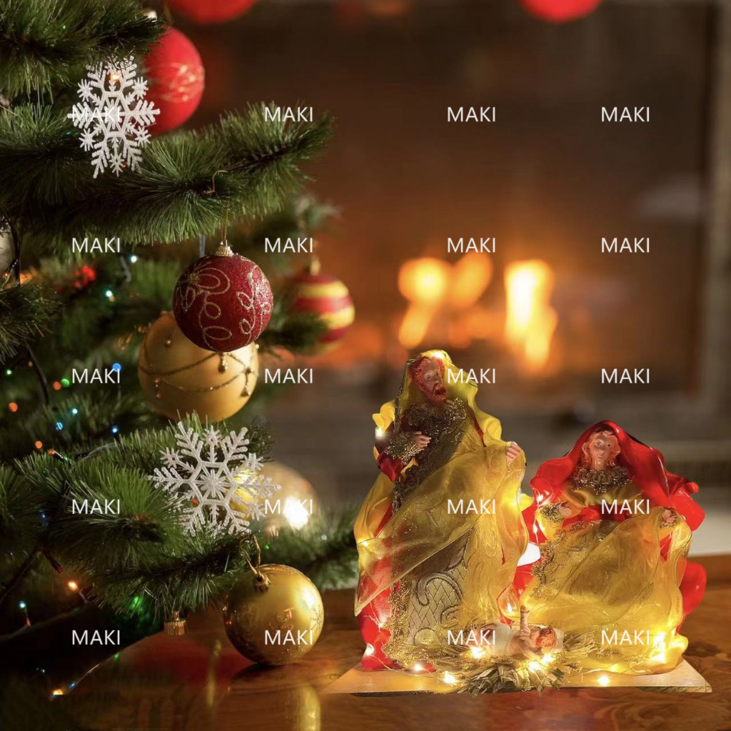 Christmas belen set with lights,christmas decorations belen nativity ...
