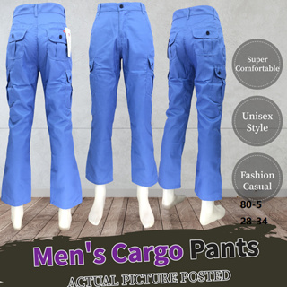 Cargo Pants Mens High Quality Casual Denim Jean 6 pocket 80