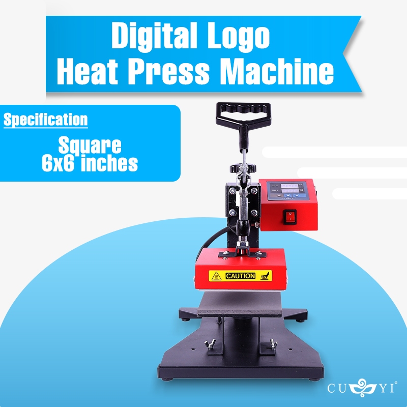 CUYI Logo Label Heat Press Machine 2nd Generation (15x15cm, 6x6inches ...