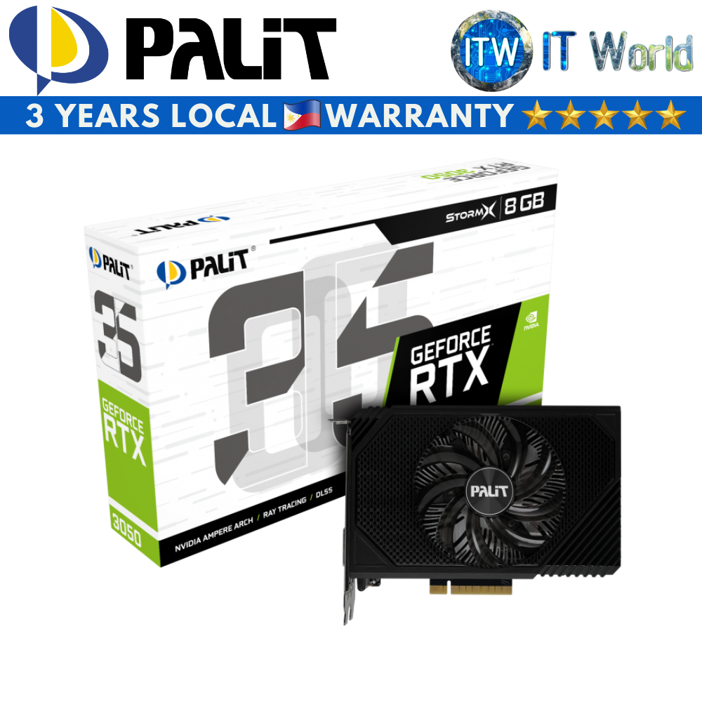 Itw | Palit Geforce RTX 3050 StormX 8GB GDDR6 Graphic Card  (NE63050018P1-1070F) | Shopee Malaysia