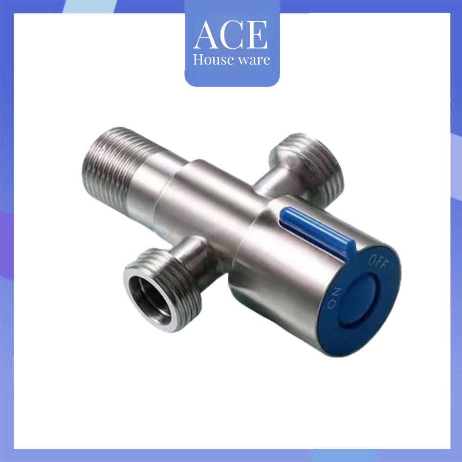 【Factory Outlet】SUS 304 stainless 3 way angle valve 1/2X1/2 1/2