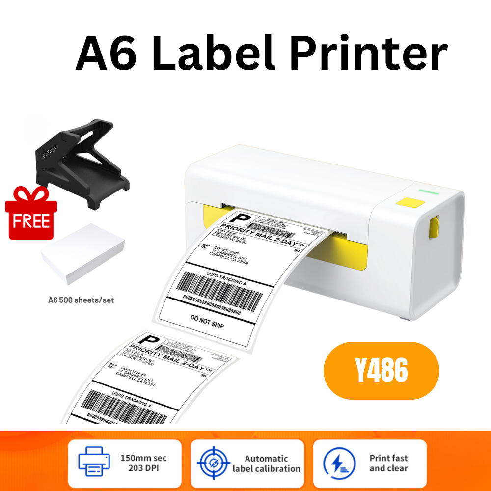 Portable Waybill Printer Y486 Thermal Printer Compatible Mac OS