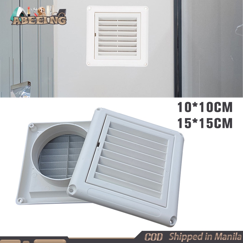 Plastic Louvered Vent Cover 4/6 Inch Ceiling Blinds Vent Square Air