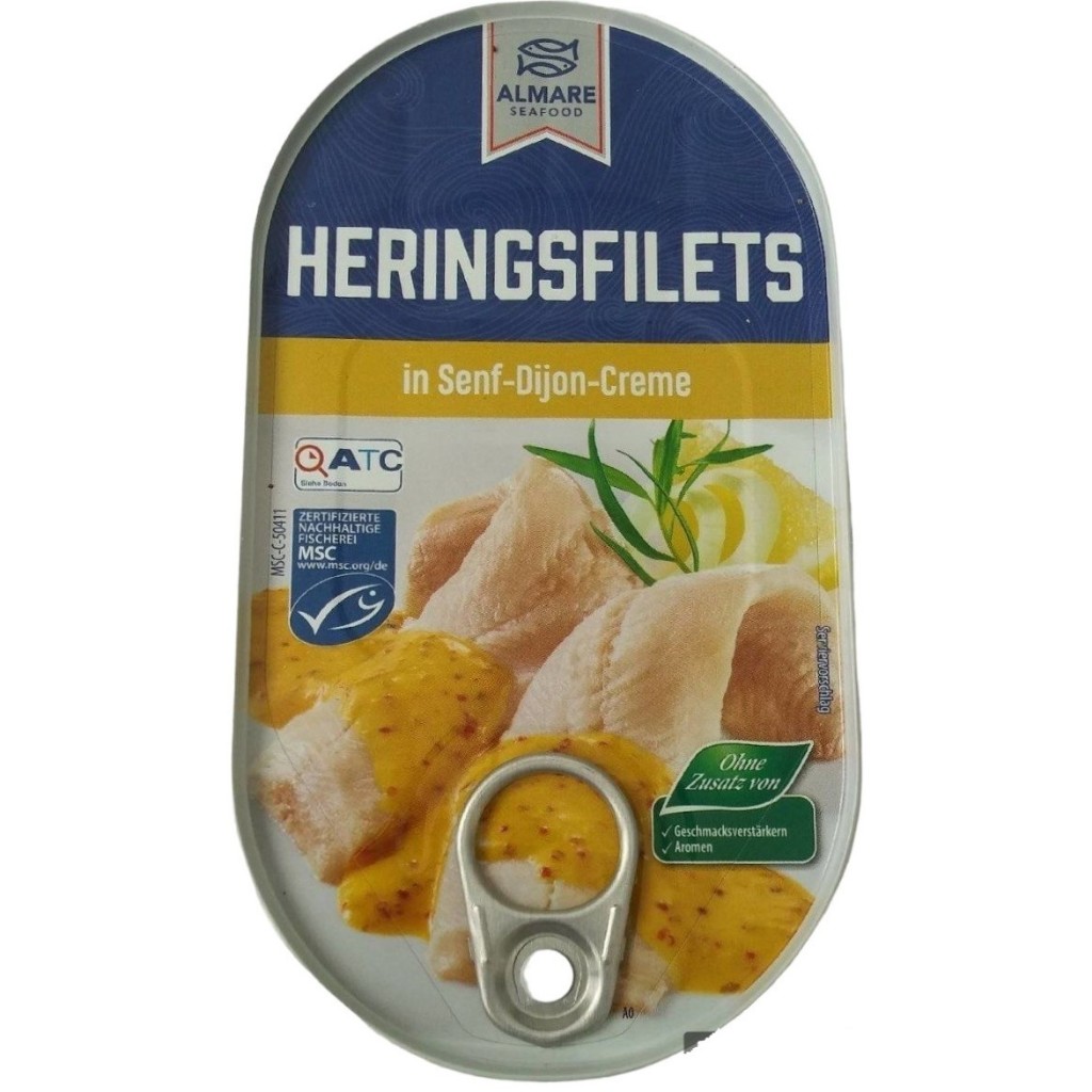 Almare Herings Filets in Senf Dijon Creme / Herring fillets in Mustard