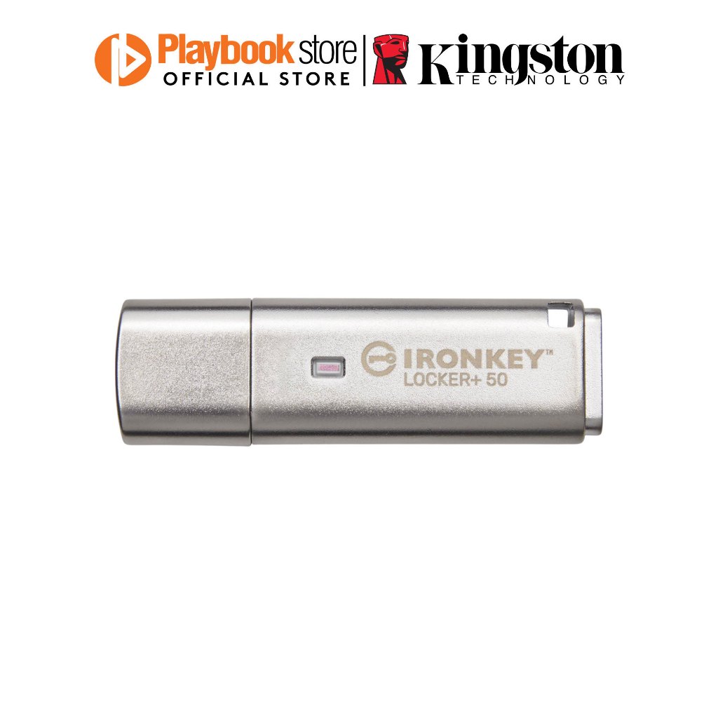 Kingston IronKey Locker+ 50 128GB USB Flash Drive (IKLP50/128GB