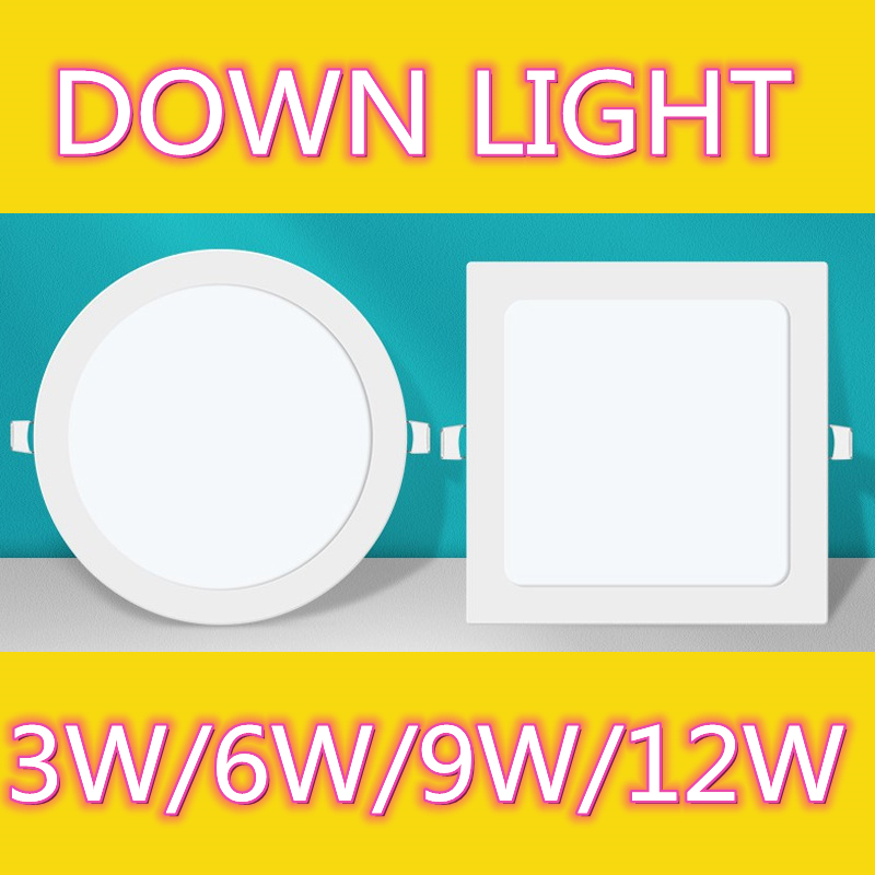 Ultra thin Driver Panel light Pin Light Round Square Ceiling Light ...