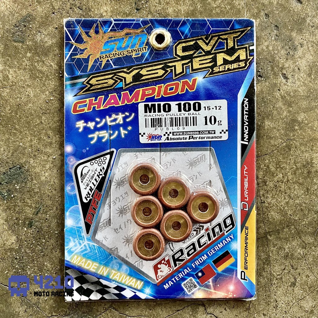 Sun Racing Cvt Flyball For Yamaha Mio Sporty Fino Nouvo Shopee Malaysia