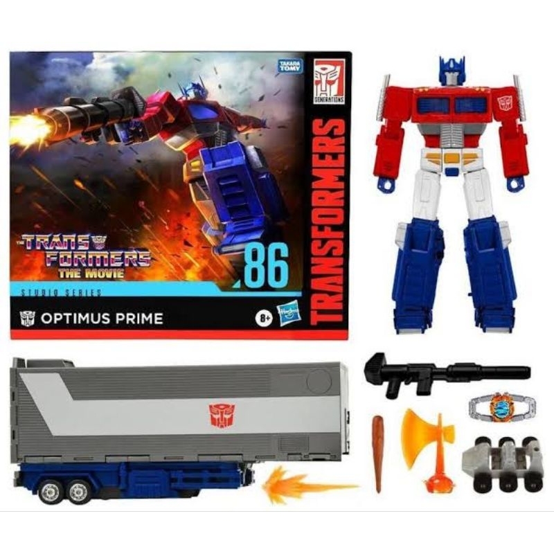 TRANSFORMERS STUDIO SERIES 86 OPTIMUS PRIME COMMANDER CLASS Shopee Malaysia