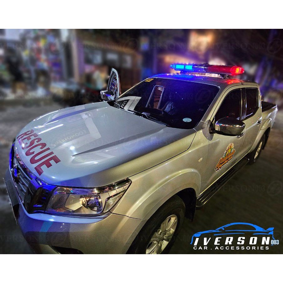 Rescue Ambulance Red and Blue Top Light Blinker with Built-in Siren ...