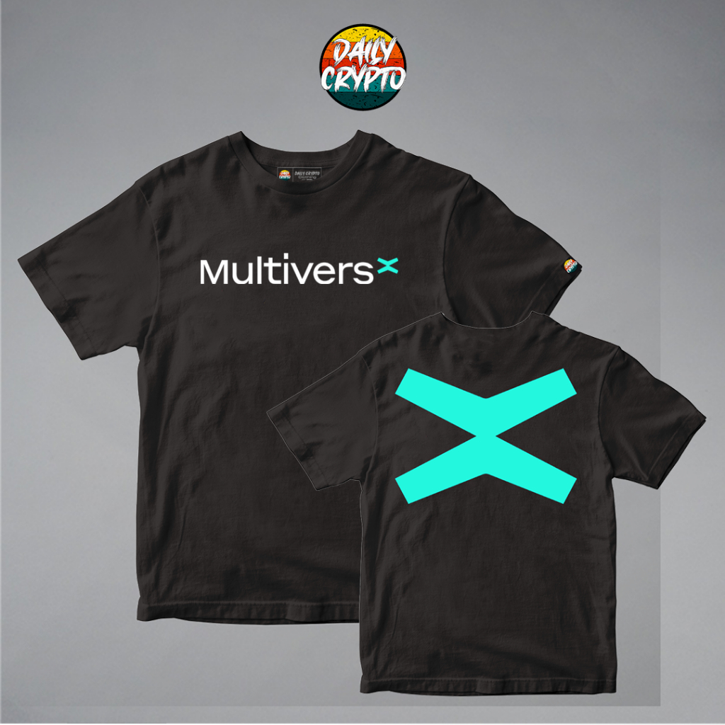 MULTIVERSX Crypto Shirt Cryptocurrency Tshirt Black White Cotton ...