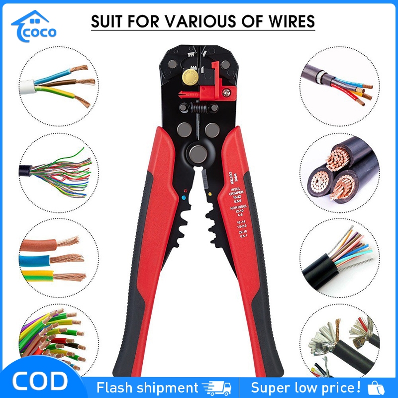 Professional Automatic Wire Striper Cutter Stripper Crimper Pliers ...