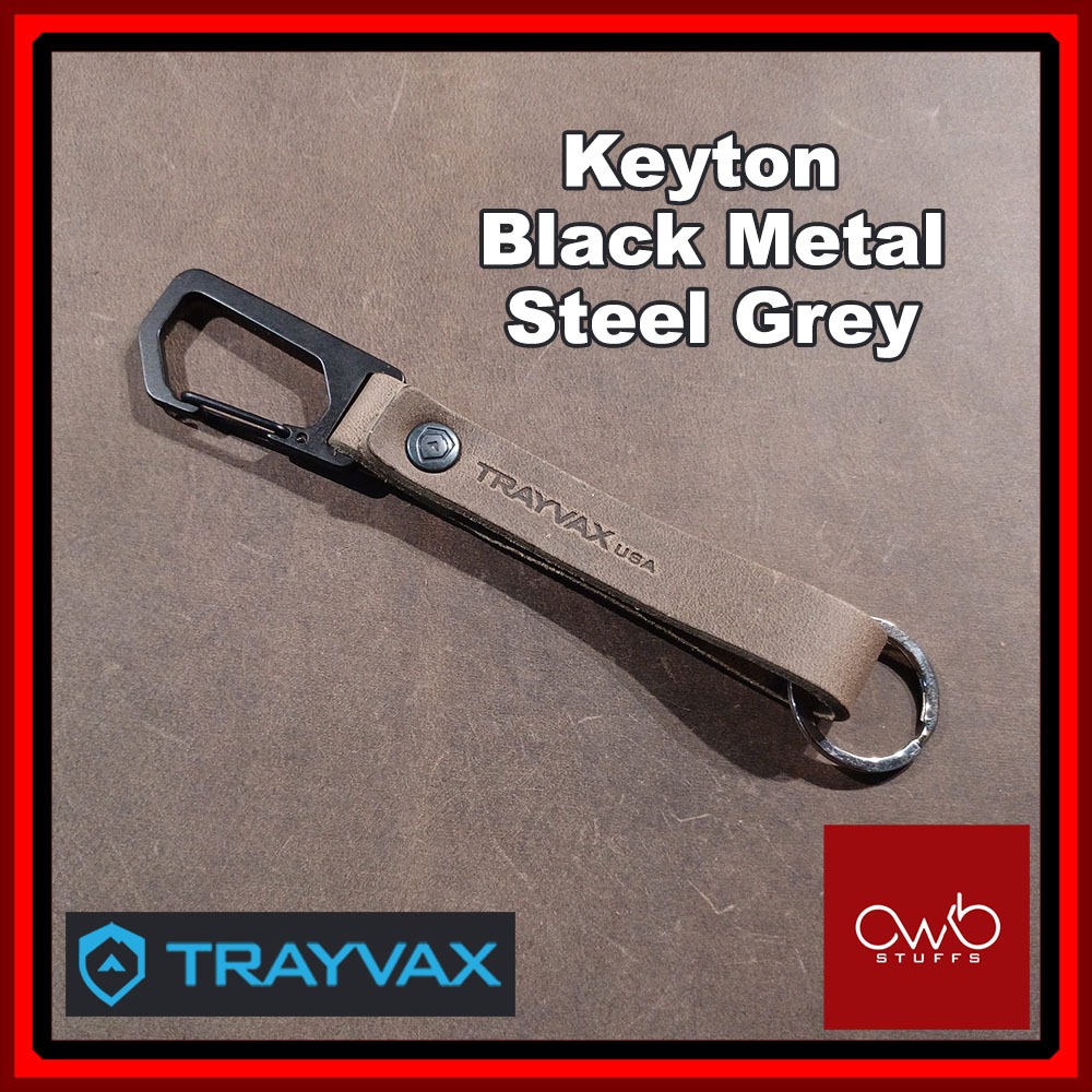 Trayvax Keyton Clip Carabiner - Steel Grey - Keychain | Shopee Malaysia
