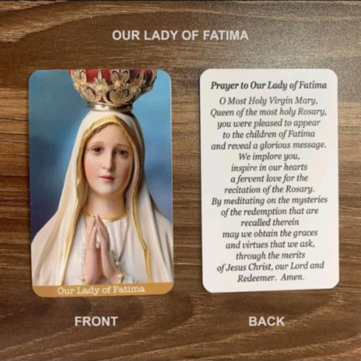 STAMPITA 5X9cm Prayer Card Holy Card Catholic Religious Guide Mary ...