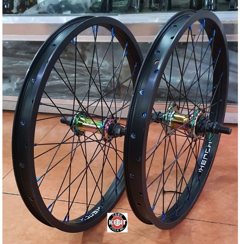 Kench Double Wall 20 Calum Cassette 9T sealed bearing hub Bmx Wheel Rim ...