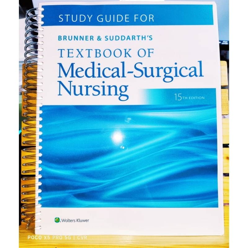 STUDY GUIDE FOR-Textbook of Medical- Surgical Nursing 15th edition ...