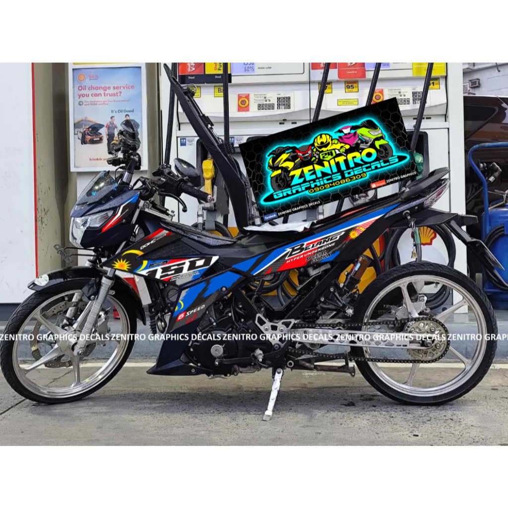 FLAG BELANG 150 DECALS FOR RAIDER R150FI (ZENITRO GRAPHICS DECALS ...