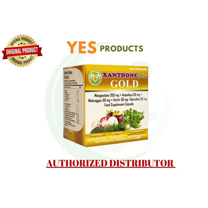 Xanthone Plus Gold-1 Box (100 capsules) by Yes2health Inc. | Shopee ...