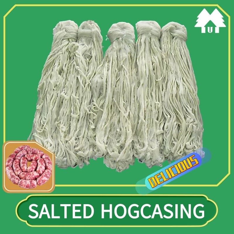 SALTED HOG CASING /HOG SAUSAGE CASING 90meters per hanks for Skinless