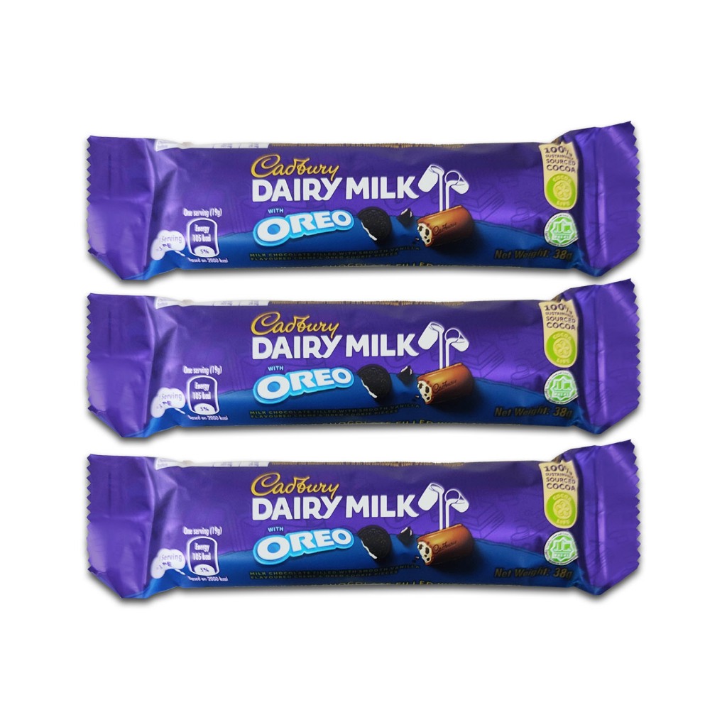 Cadbury Dairy Milk with Oreo 38g x 3pcs Shopee Malaysia