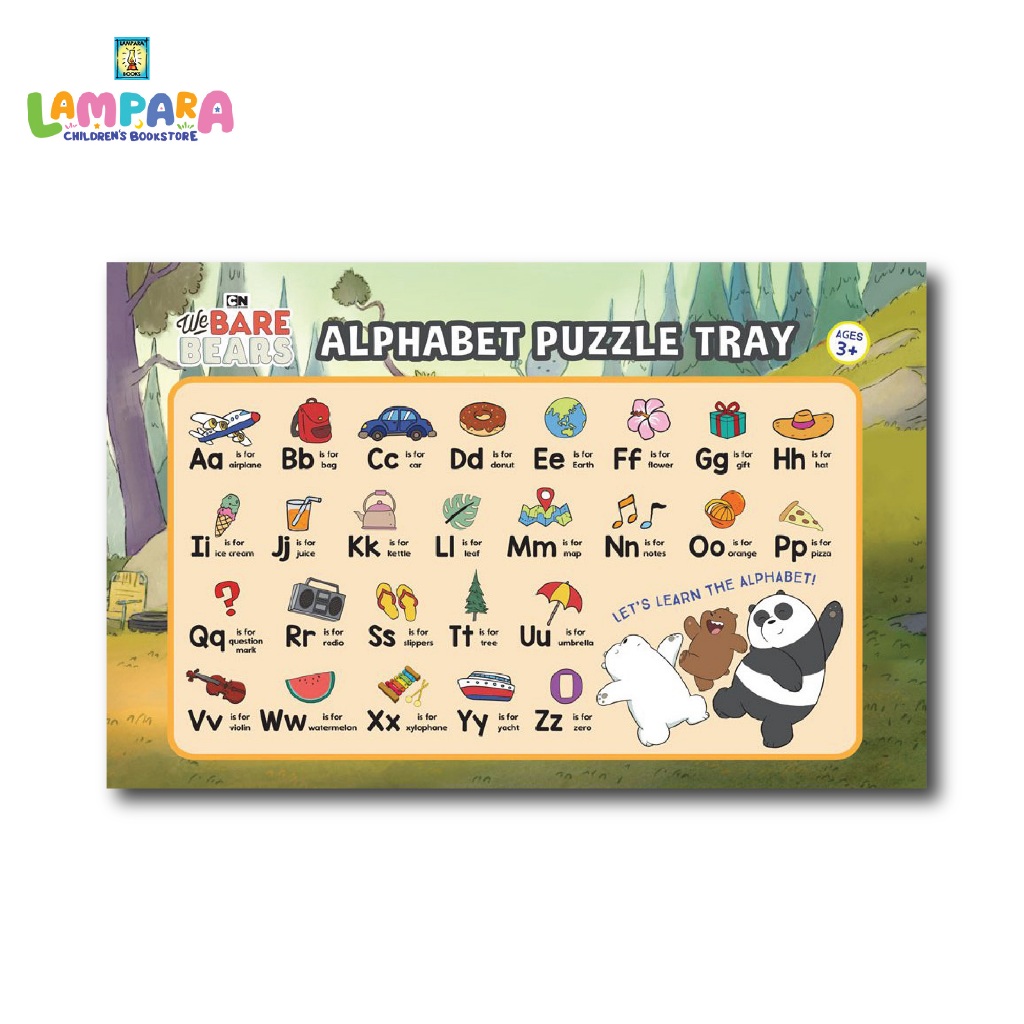 We Bare Bears Alphabet Puzzle Tray Ages 3+ (Lampara) | Shopee Malaysia