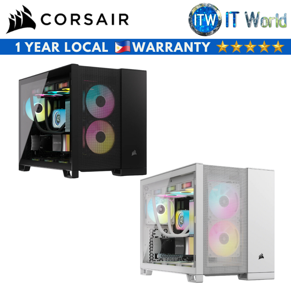 Corsair 2500d Airflow Mid Tower Dual Chamber Matx Pc Case Black White Shopee Malaysia 1953