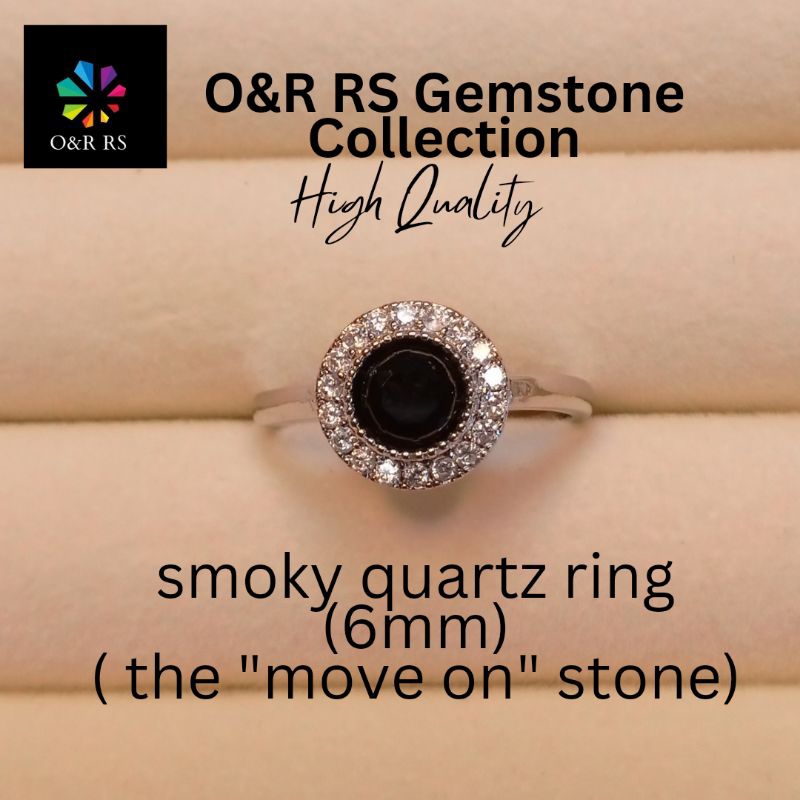O&R RS smoky quartz ring(6mm) | Shopee Malaysia