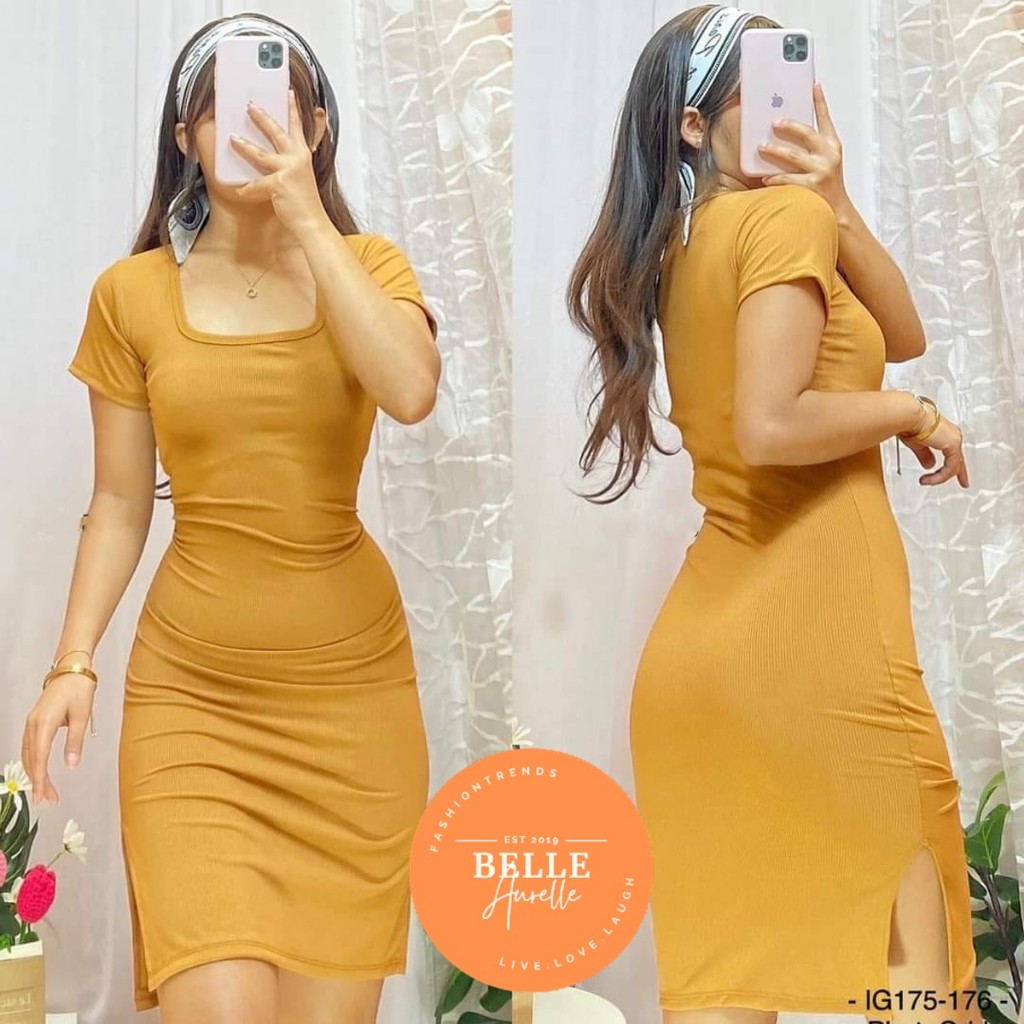 Knitted dress shopee best sale