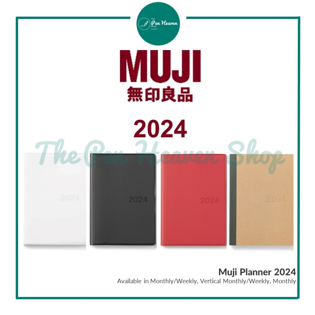 ON HAND Muji Planner 2024 (Authentic, Monthly/Weekly, Vertical Monthly