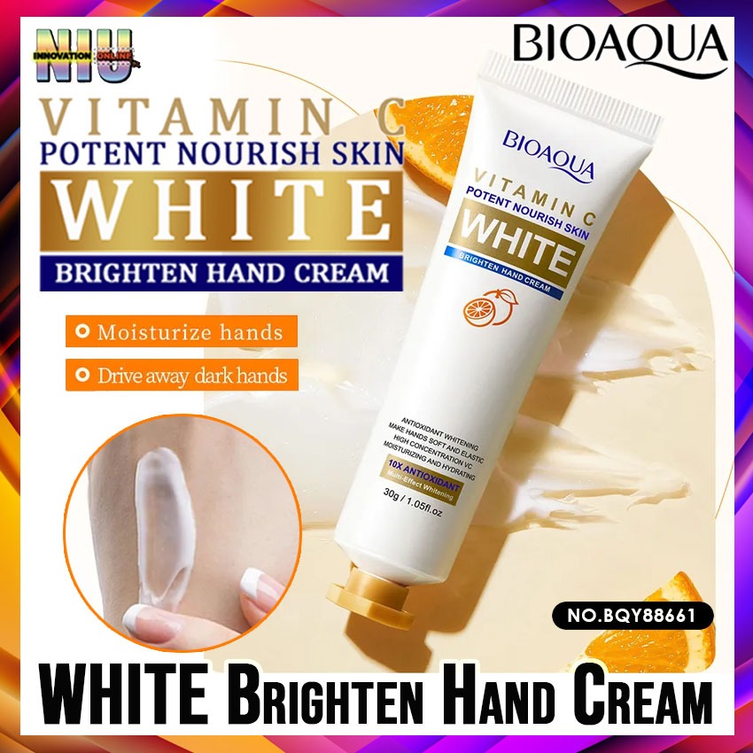 BIOAQUA Vitamin C WHITE Hand Cream 30g Brightening Whitening Hand Cream