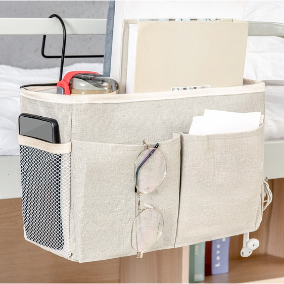 WELLFLYHOM Over-The-Door Hanging Organizer – 4 Pockets & 2 Hooks, Dachshund Paw Print Design, For Bedroom, Bathroom, Closet & Nursery
