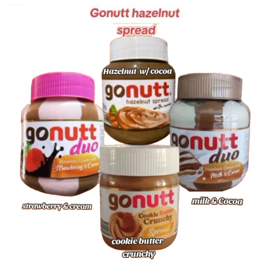 VM 350g Gonutt Hazelnut Spread | Cookie Butter Crunchy | Milk & Cocoa ...