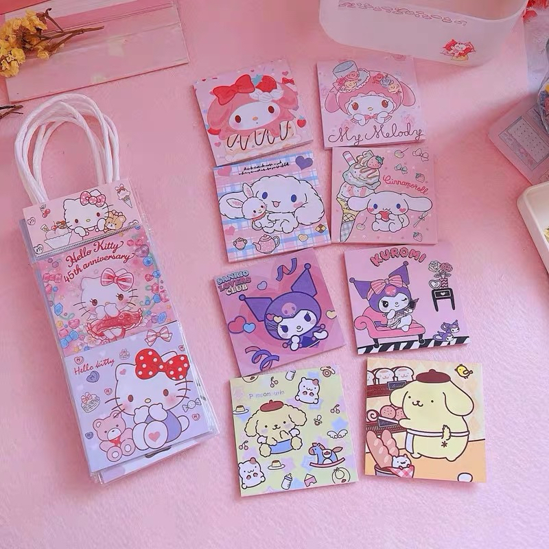 cartoon post-it note note paper color printed square label paper note ...