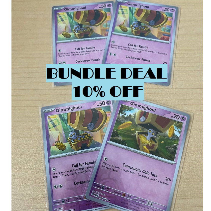 Gimmighoul - Common Reverse Holo Play-sets - Scarlet & Violet Paradox ...