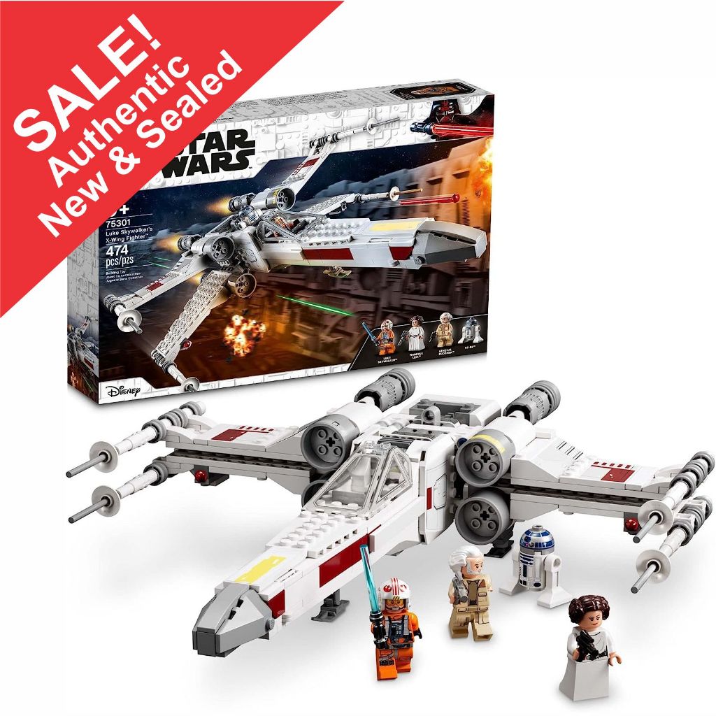 LEGO Star Wars Luke Skywalker's X-Wing Fighter 75301 Building Toy Set ...