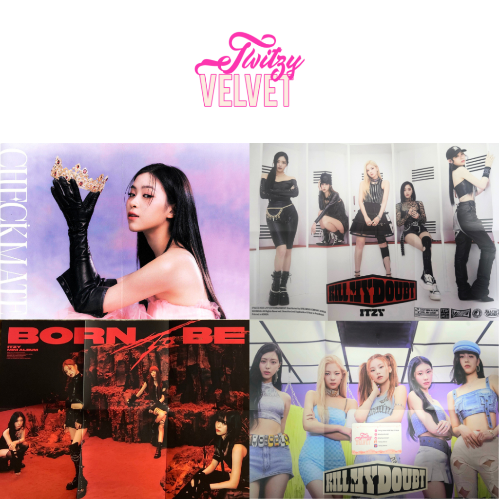 Official Itzy Album Posters Kill My Doubt Checkmate Born To Be Yeji Lia