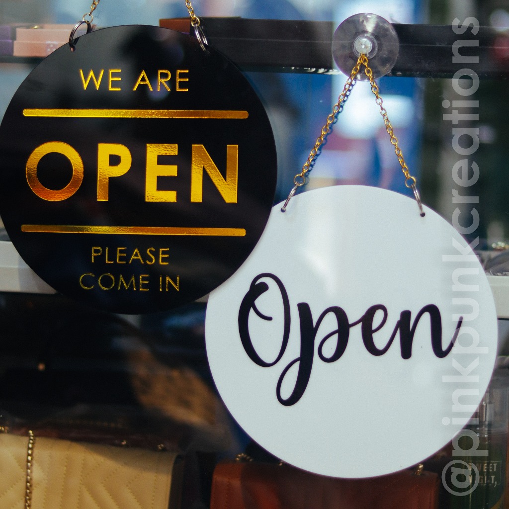 Open Closed Acrylic Door Signage 9 Inches | Shopee Malaysia